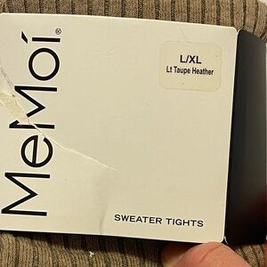 MeMoi Taupe Heather Sweater Tights